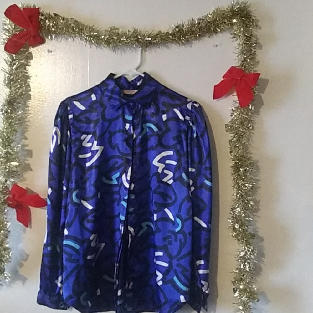 🎉Vintage polyester blouse🎉